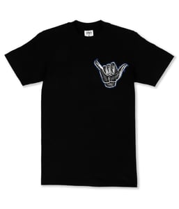 Image of Calligrafitti  Shaka Tee outlined Blue