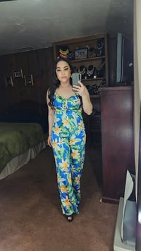 Image 7 of Ayanna Tropical Jumpsuit