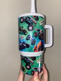 Image 2 of Monster jam 20oz non spill tumbler 