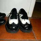 Image of Black and White Low Top Docs