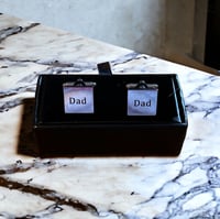 Image 4 of Engraved Dad Cufflinks