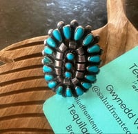 Image 2 of Vintage oval cluster ring 