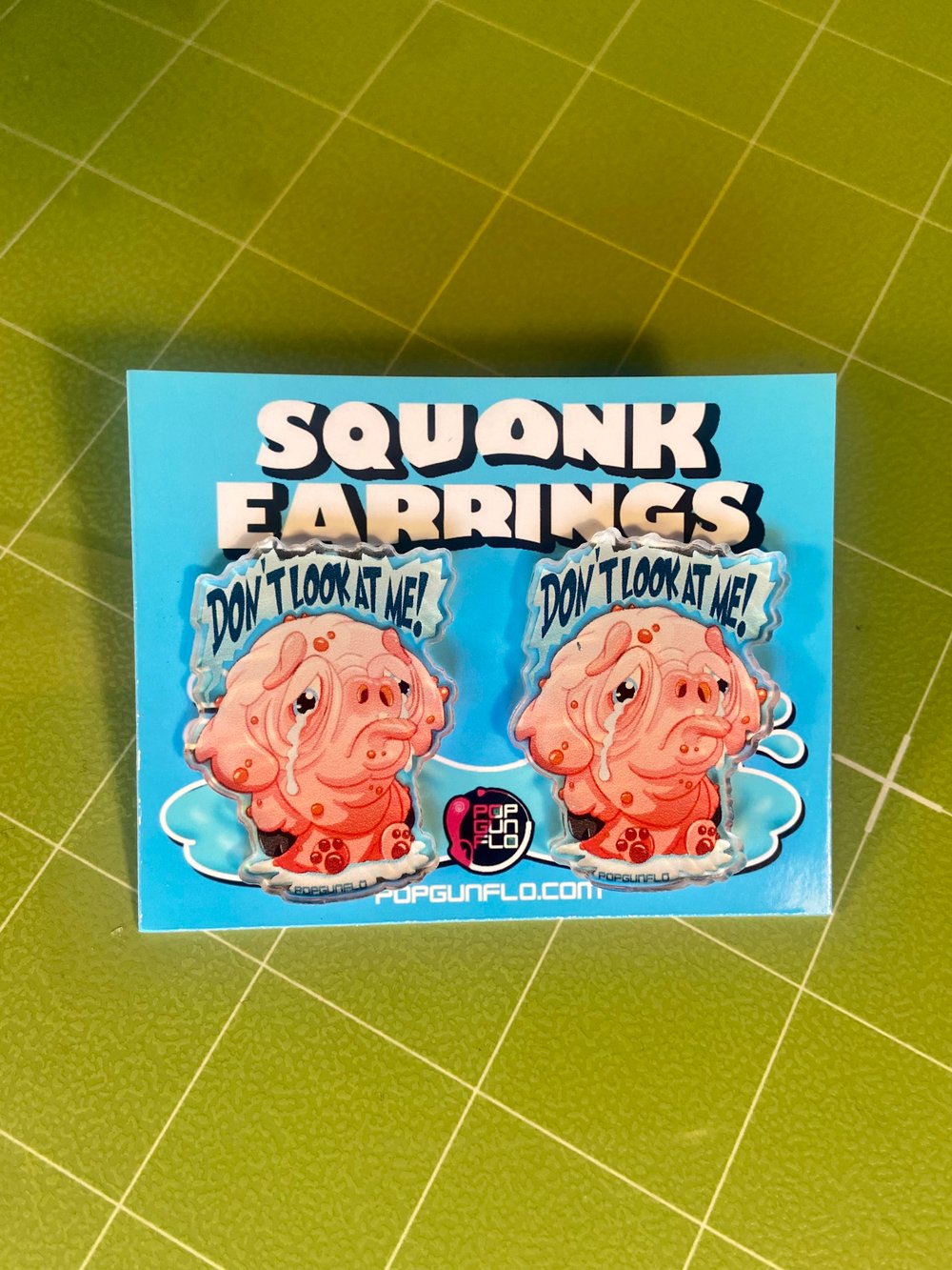 Squonk Acrylic Earrings 