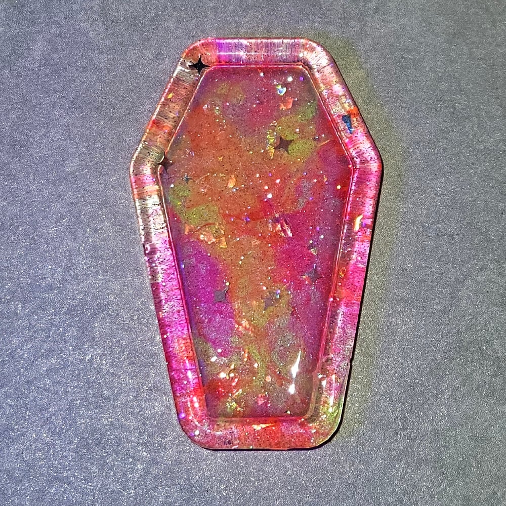 Image of Neon Sunset Mini Coffin Tray