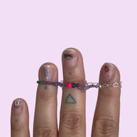 Image 1 of Purple star bracelet 