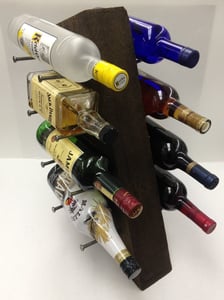 Image of Reclaimed Wood Wine Rack