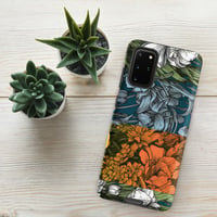 Image 13 of Art Nouveau Inspired Colorful Quartet Boho Hippie Floral Sketch Tough case for Samsung®