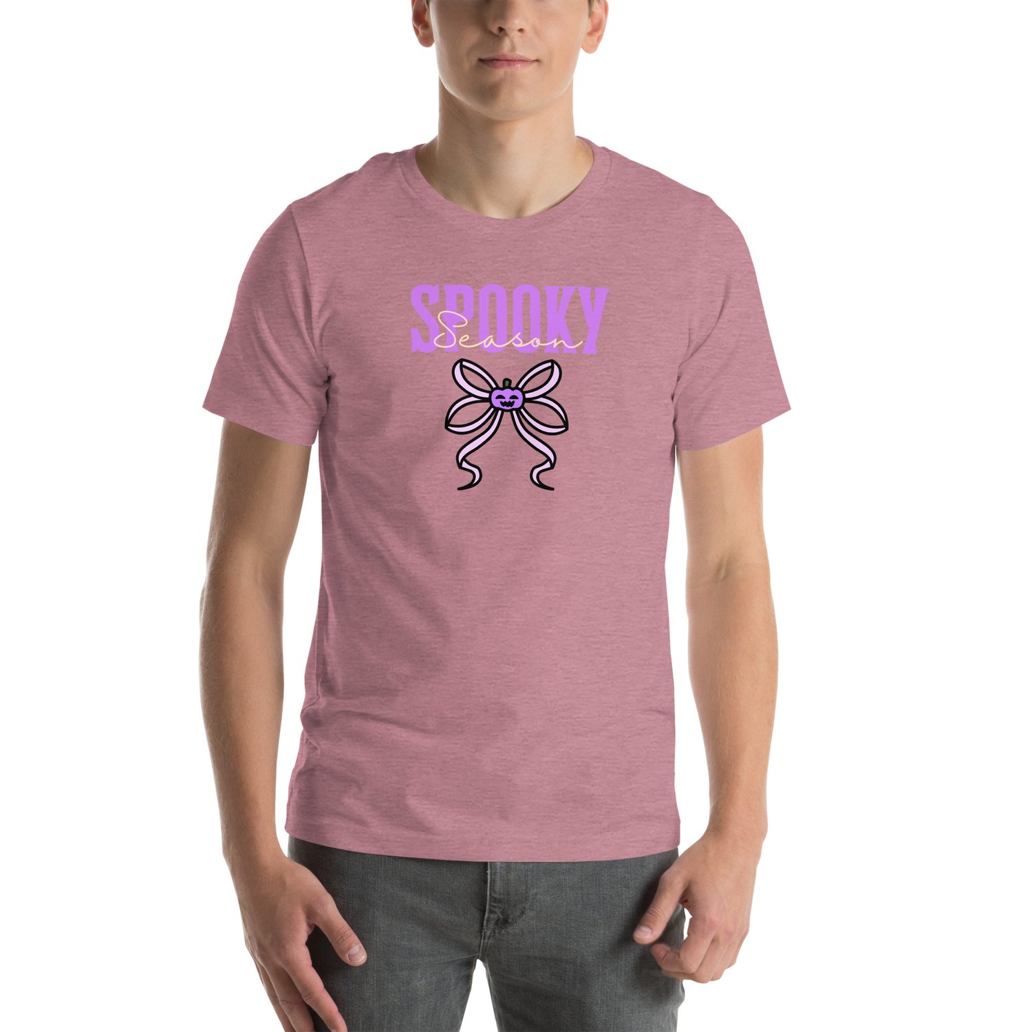 Image of Spooky season purple ribbon Unisex t-shirt