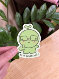 Image 1 of erm ackshually smiski sticker!