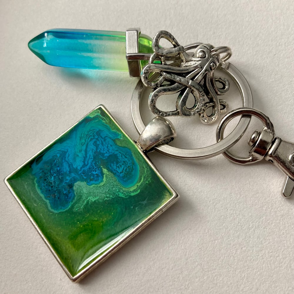 Image of Aqua Cthulhu Keychain