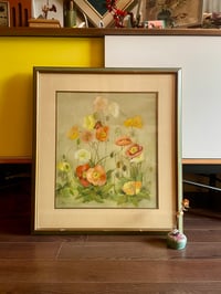 Image 1 of Dreamy Oil Floral on Canvas