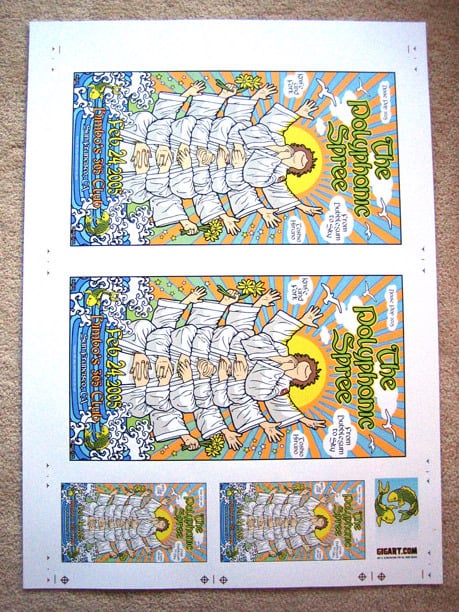 Image of The Polyphonic Spree Uncut Poster Sheet
