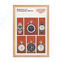 Image 2 of Heuer 1968/69 catalog framed poster