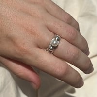 Image 5 of PHASED PEARL RING - made to order