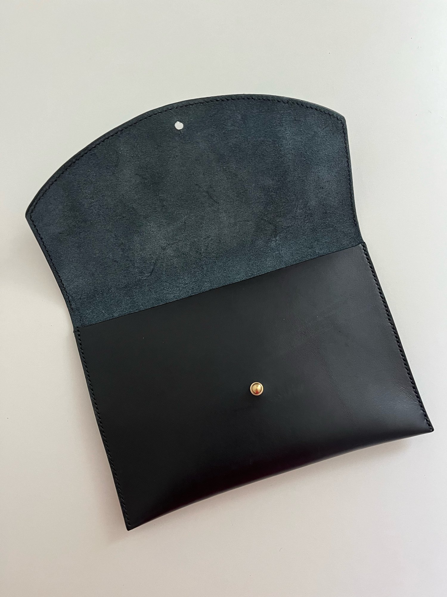 Image of Black Envelope Clutch