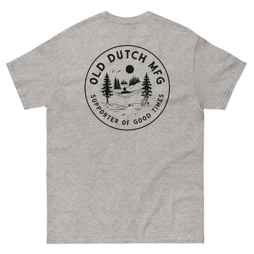 Image of Men's heavyweight tee "supporter of good times" sport grey