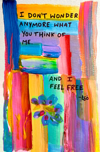 I Don't Wonder Anymore What You Think Of Me