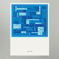 Image 1 of Sci-Fi Zoo Art Print NEW