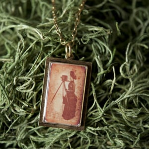 Image of Lady with Tripod Necklace