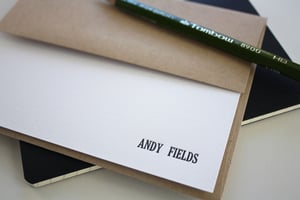Image of Men's Letterpress Notecards : Set of 25