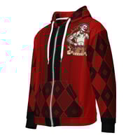Image 1 of Red/Blk  Pin-Up Dahli Unisex Hoodie
