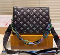 Black colorful coussin 