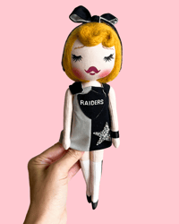 Image 2 of RESERVED FOR DEBBYE RAIDERS SMALL ART DOLL