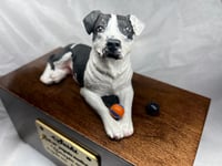 Image 18 of Handmade Custom Engraved Pit Bull Urn For Ashes Pet Portrait To Your Photos