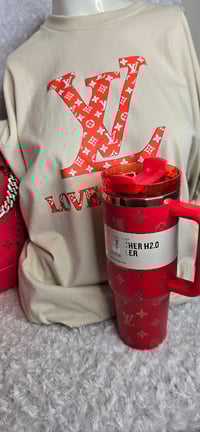 Image 3 of Red Beach Bag, Cup & Tshirt