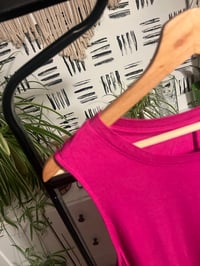 Image 2 of Raspberry swing dress with pockets 