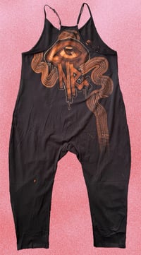Image 2 of “AWAKENING” CUSTOM BLEACH PAINTED BAGGY JUMPER MEDIUM
