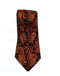 Image 2 of Mens Neck Tie Striking Orange & Black R W Forsyth Ltd