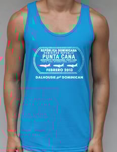 Image of NEON BLUE Grad Trip Passport Tank