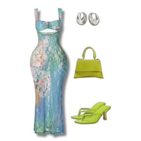 Image 2 of Ocean Mist Mermaid Maxi Dress