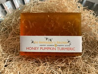 Image 1 of Honey Pumpkin Turmeric Honeybee Glycerin Body Bar