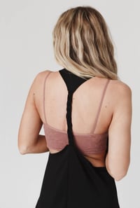 Image 4 of Morning Dew Uneven Edge Mini Dress-Black