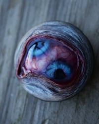 Image 13 of Custom Swappable Phone Grip for smartphones, double iris, reflective pupil, glow in the dark