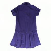 Image 2 of Girls Lands' End School Uniform Deep Purple Polo Dress