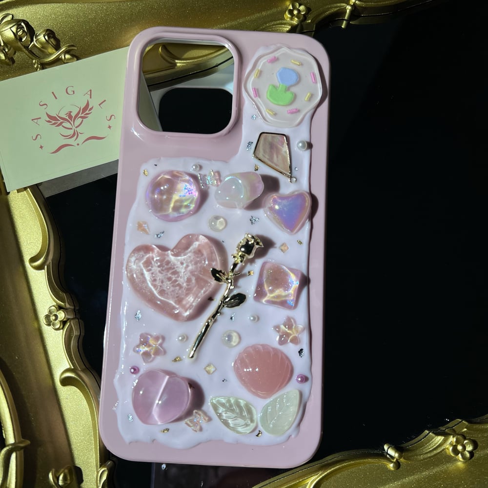 Image of Pinky Gems Style Mosaic Phone Case For All Brand 