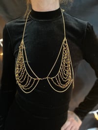 Image 2 of Garnet Bikini Style  Body Chain 