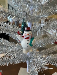 Image 3 of Retro Snowman Christmas Tree Ornament
