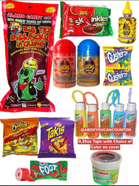 Image 1 of Chamoy Pickle Kit with Tajin Keychain and extras-12 Items total Mi Tienda Tamarindo Chamoy 5oz