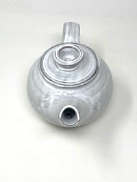 Image 6 of Small White Organic Glaze Tea Pot