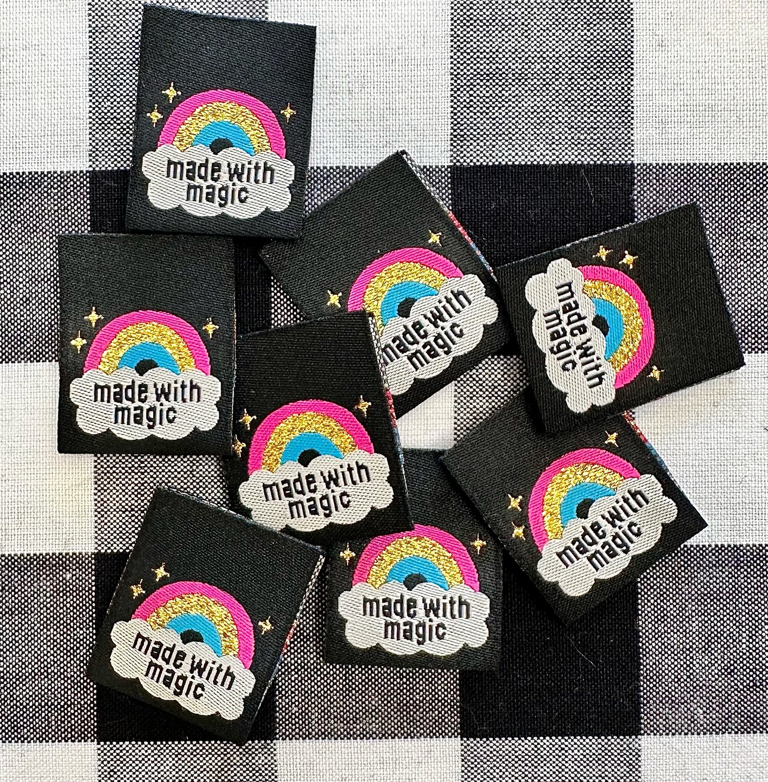Image of Sarah Hearts Woven Tags - Magic