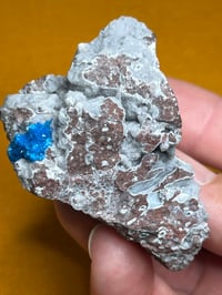 Image 4 of Cavansite On Matrix Specimen | India #2842