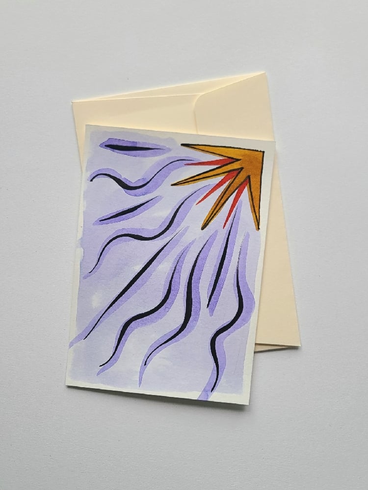 Image of Carte illustrée originale étoile polaire