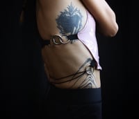 Image 1 of MALA Top, rosa and black 