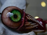 Image 12 of Twisted tongue pendant, Green Glow, ooak