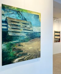 Image 5 of Painting / maleri / "Islands Br. – Malerdrømme og tankestreger – Palle på Nokken" / 80x100 cm