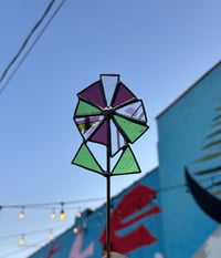 Scraps to Stained Glass Plant Stake